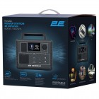 Портативна зарядна станція 2E Dzherelo 600 Вт/560 Вт/год Чорний