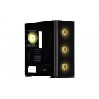 2E Gaming Корпус Vertex GI01B без БЖ 2xUSB3.0, 1xUSBType-C, 3x140мм ARGB, 1x120мм ARGB, VGA 380мм, LCS ready, контролер з пультом, TG Side Panel, EATX, чорний