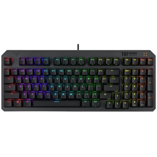 ASUS Клавіатура механічна TUF Gaming K3 Gen II, 97key, Optical-Mechanical RGB Switch, USB-A, EN/UK, чорний ASUS Клавіатура механічна TUF Gaming K3 Gen II, 97key, Optical-Mechanical RGB Switch, USB-A, EN/UK, чорний