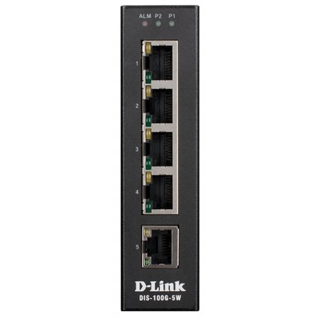 Промисловий комутатор D-Link DIS-100G-5W 4x1GE, Некерований