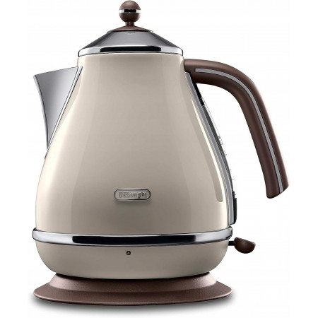 Delonghi Електрочайник Icona Vintage, 1.7л, нержавіюча сталь