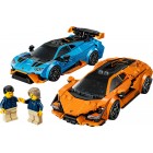 Конструктор LEGO Speed Champions Lamborghini Revuelto та Huracan STO