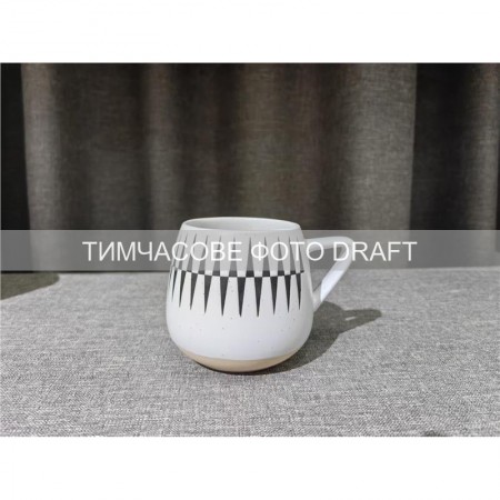 Чашка Ardesto Auro, 440мл, кераміка, білий