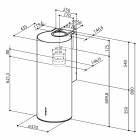 Faber Витяжка купольна, 37см, 1136м.куб/год, Cylindra Plus Bk Matt A37, чорний матовий Faber Витяжка купольна, 37см, 1136м.куб/год, Cylindra Plus Bk Matt A37, чорний матовий