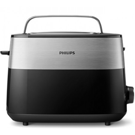 Philips Тостер Daily Collection, 830Вт, пластик+ метал, чорн