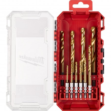 Milwaukee Набір свердел по металу RedHEX Shockwave HSS-TiN, 