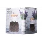 ARDESTO Банка для зберігання Fresh Hourglass 700 мл, скло, бамбук ARDESTO Банка для зберігання Fresh Hourglass 700 мл, скло, бамбук
