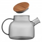 ARDESTO Заварник Iceberg, 1000мл, боросилікатне скло, бамбук, cірий ARDESTO Заварник Iceberg, 1000мл, боросилікатне скло, бамбук, cірий