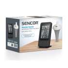 Метеостанція для басейну Sencor, внутр/зовн вимірювання, AAx2+AAx2, темп-ра, чорний