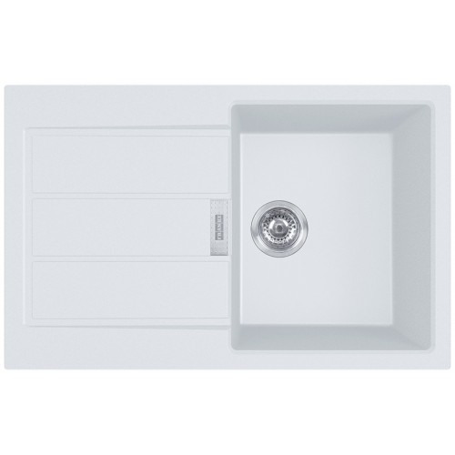 Franke Мийка кухонна Sirius, тектонайт, прямокутник, з крилом, 780х500х200мм, чаша - 1, накладна, 2 S2D 611-78 , білий Franke Мийка кухонна Sirius, тектонайт, прямокутник, з крилом, 780х500х200мм, чаша - 1, накладна, 2 S2D 611-78 , білий
