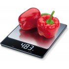 Beurer Ваги кухонні, 15кг, сенс. керування, АААx4 в комплекті, скло, нержавіюча сталь