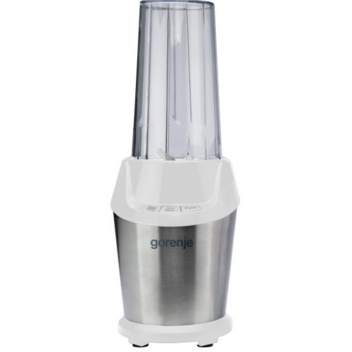 Gorenje Блендер стаціонарний 1000Вт, чаша-750мл, подрібнювач, білий-нерж