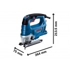 Bosch Лобзик Professional GST 750, 520Вт, SDS, 800-3200 об/м, хід 20 мм, 2.29кг, у кейсі Bosch Лобзик Professional GST 750, 520Вт, SDS, 800-3200 об/м, хід 20 мм, 2.29кг, у кейсі