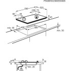 Electrolux Варильна поверхня газова на склі, 60см, чавун, електрон. керування, Hob2Hood, чорний