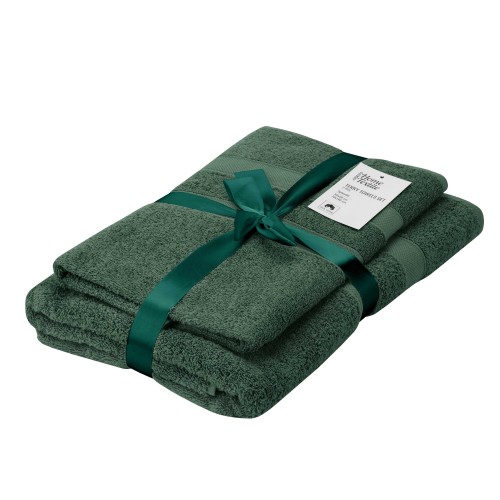 ARDESTO Набір рушників махрових Splendid 50х90см, 70х140см, 2шт, 100% бавовна, зелений