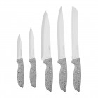 Набір ножів з блоком Ardesto Gemini, 6 предметів, нержавіюча сталь, пластик, сірий Набір ножів з блоком Ardesto Gemini, 6 предметів, нержавіюча сталь, пластик, сірий