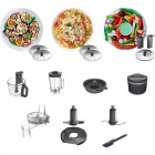 Kenwood Кухонний комбайн MultiPro Express, 1000Вт, чаша-пластик, корпус-пластик, насадок-5, срібний