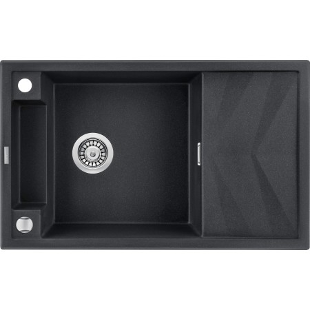 Deante Мийка кухонна Magnetic, граніт, прямокутник, з крилом