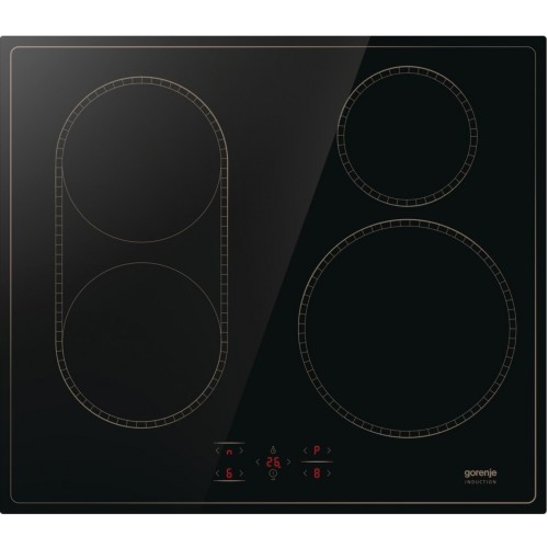 Gorenje Варильна поверхня індукційна, 60см, PowerBoost, TouchControl, поєднання конфорок, чорний