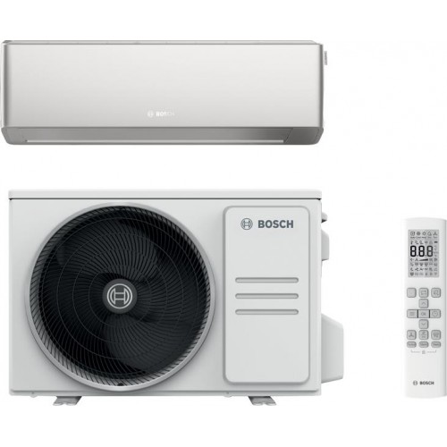 Кондиціонер Bosch Climate 7000i 25м2 інвертор 9000BTU 2.6кВт A+++/A+++ -30°С Wi-Fi R32 сріблястий Кондиціонер Bosch Climate 7000i 25м2 інвертор 9000BTU 2.6кВт A+++/A+++ -30°С Wi-Fi R32 сріблястий