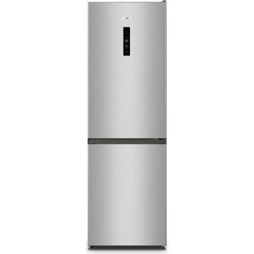 Gorenje Холодильник з нижн. мороз., 185х60х60см, 2 дв., Х- 207л, М- 93л, A+, NoFrost Plus, Fresh zone, дисплей, сірий