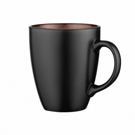 Чашка Ardesto Bolzano, 380мл, кераміка, чорно-коричневий