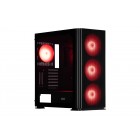 2E Gaming Корпус Vertex GI01B без БЖ 2xUSB3.0, 1xUSBType-C, 3x140мм ARGB, 1x120мм ARGB, VGA 380мм, LCS ready, контролер з пультом, TG Side Panel, EATX, чорний