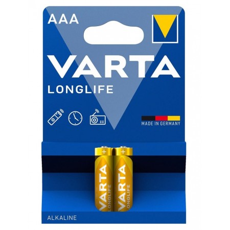 VARTA Батарейка LONGLIFE AAA BLI 2 ALKALINE