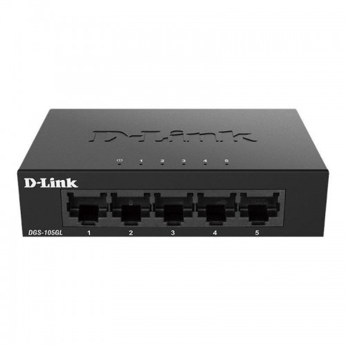 D-Link Комутатор DGS-105GL 5xGE, Некерований