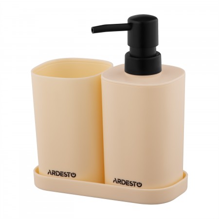 Набір для ванної кімнати Ardesto Vigor 380мл, 3 предмети, по