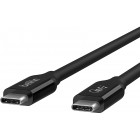 Belkin Кабель USB4 USB-C - USB-C, 40Gbps, 100W, 0.8м Black Belkin Кабель USB4 USB-C - USB-C, 40Gbps, 100W, 0.8м Black