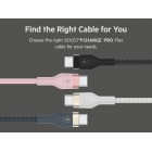 Belkin Кабель USB-С - USB-C плетений, силіконовий, з ремінцем на магніті, 1м, чорний Belkin Кабель USB-С - USB-C плетений, силіконовий, з ремінцем на магніті, 1м, чорний