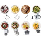 Kenwood Кухонна машина MultiOne, 1000Вт, чаша-метал, корпус-пластик, насадок-8, білий