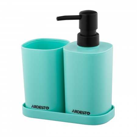 Набір для ванної кімнати Ardesto Vigor 380мл, 3 предмети, по