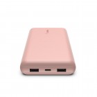 Belkin Портативний зарядний пристрій 20000mAh, 15W Dual USB-A, USB-C, rose gold Belkin Портативний зарядний пристрій 20000mAh, 15W Dual USB-A, USB-C, rose gold