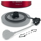 Bosch Електрочайник 1.7л, метал, червоний
