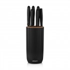 Набір ножів з блоком Ardesto Gemini, 7 предметів, нержавіюча сталь, пластик, чорний Набір ножів з блоком Ardesto Gemini, 7 предметів, нержавіюча сталь, пластик, чорний
