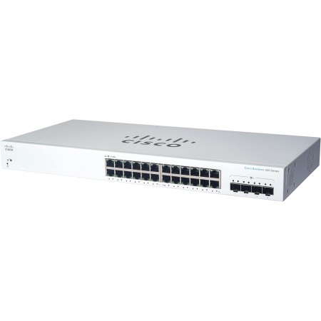 Cisco Комутатор CBS220 24xGE, 4x10G SFP+, Smart