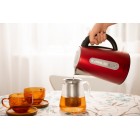 ARDESTO Електрочайник EKL-F300R 1.7л/2200Вт/strix контроль/нерж сталь/червоний