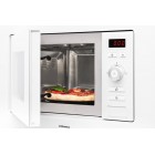 Мікрохвильова піч Hansa вбудовувана, 20л, електр.управл., 800Вт, гриль, дисплей, відкр.кнопкою, білий
