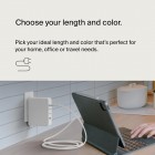 Кабель USB-C > USB-C заряджання/синхронізації Belkin 1м, 240Вт, Type-C, плетений, білий