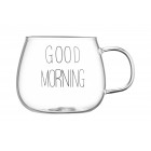 ARDESTO Набір чашок з ручками Good Morning , 350 мл, 2 од., боросилікатне скло ARDESTO Набір чашок з ручками Good Morning , 350 мл, 2 од., боросилікатне скло