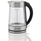 Gorenje Електрочайник 1.7л, 2,200 Вт, strix контроль, скло, нерж