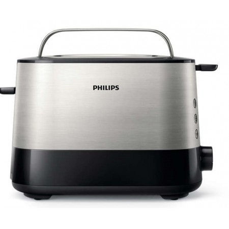 Philips Тостер Viva Collection, 1050Вт, пластик+ метал, чорн
