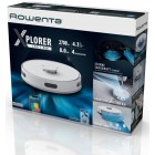 Rowenta Робот-пилосос X-Plorer Serie 75 S, h=9.5см, вологе прибирання, конт пил -0.4л, вода -0.3л, автон. робота до 120хв, НЕРА, управління через смартфон, білий
