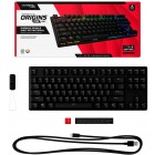 HyperX Клавіатура Alloy Origins Core PBT Aqua USB RGB ENG/RU Black
