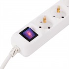 2E Подовжувач мережевий 5хТип F, 3х1.5мм кв, 16A, 10м, білий 2E Подовжувач мережевий 5хТип F, 3х1.5мм кв, 16A, 10м, білий