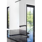 Deante Змішувач для кухні Aster, довж.виливу - 209мм, витяжний, 1важіль, чорний