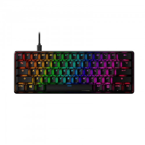 HyperX Клавіатура механічна Alloy Origins 60 61key, Red, USB-A, EN/UA, RGB, чорний HyperX Клавіатура механічна Alloy Origins 60 61key, Red, USB-A, EN/UA, RGB, чорний