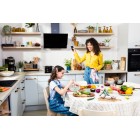 Духовка электр. Hansa, 60см, 77л, A,  гриль, емаль легкого очищення, диспл., чорний